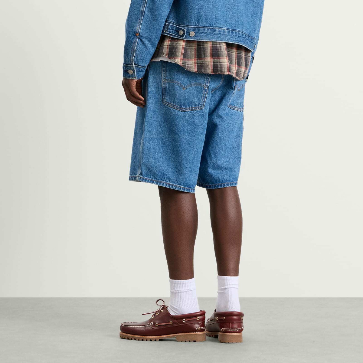 Levi's Men's x Sky High Farm Universe Utility Shorts in Mid Stone Wash