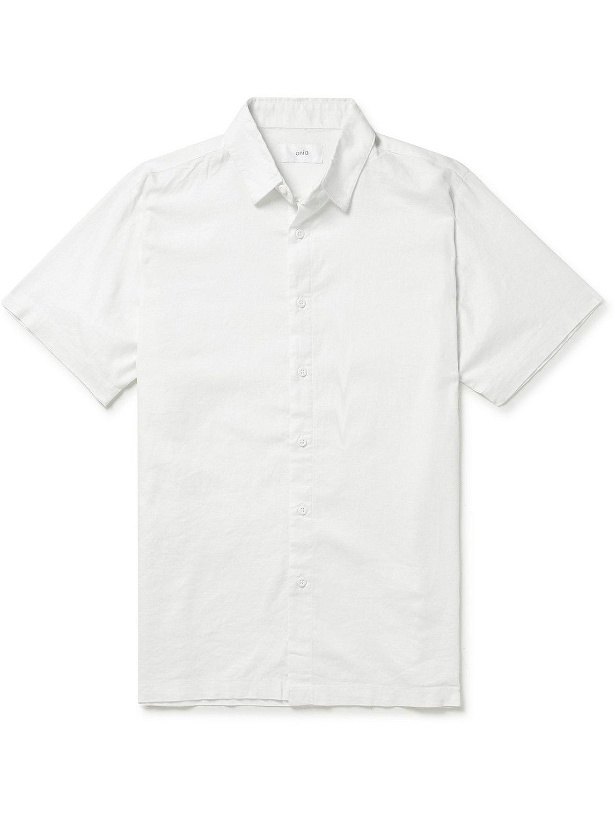 Photo: Onia - Linen-Blend Shirt - White
