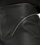 Givenchy - High-rise slim leather pants