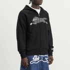 ICECREAM Men's Glitter Running Dog Zip Through Hood in Black