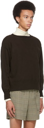 Taiga Takahashi Brown Cotton Sweatshirt