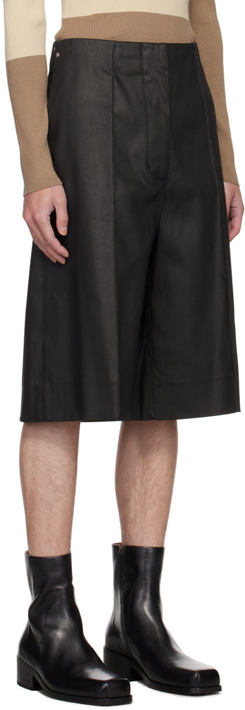 Peter Do Black Oversized Denim Shorts