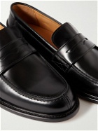 Mr P. - Scott Polished Leather Penny Loafers - Black