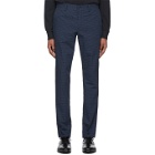 PS by Paul Smith Blue Check Mid Fit Chino Trousers