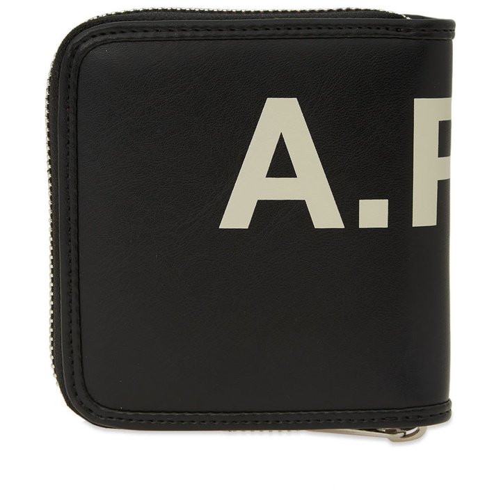 Photo: A.P.C. Transversal Vinyl Logo Zip Wallet