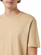 MC2 Saint Barth Man Beige Cotton Jersey T-shirt Dover With St. Barth Embroidery