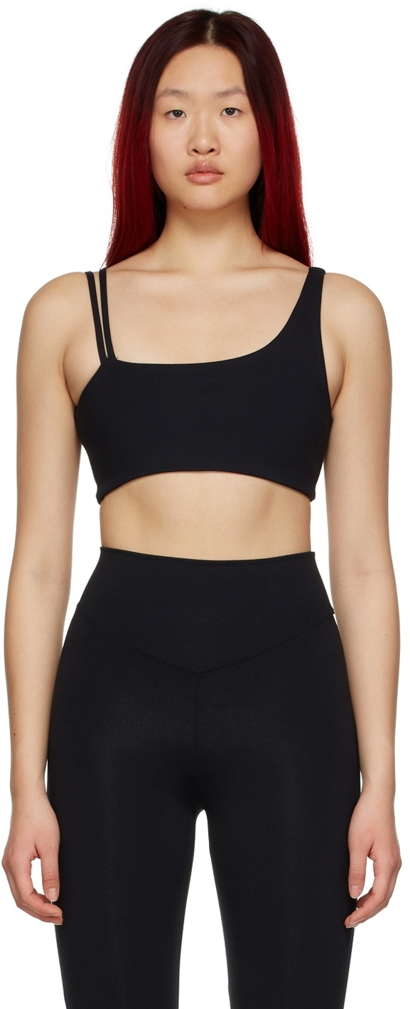 Live the Process Black Crescent Bra