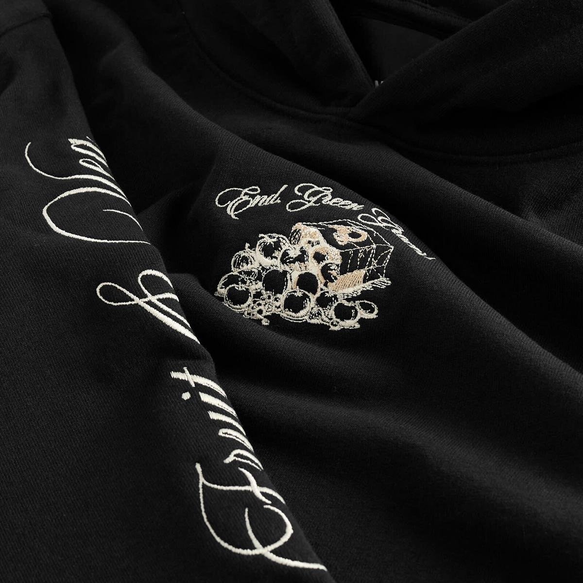 END. Fresh Produce Hoodie in Black