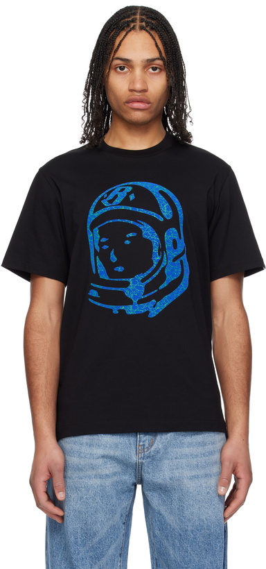 Photo: Billionaire Boys Club Black Cracked Flock Print Astro T-shirt