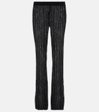 Petar Petrov Giulio rIbbed-knit flared pants