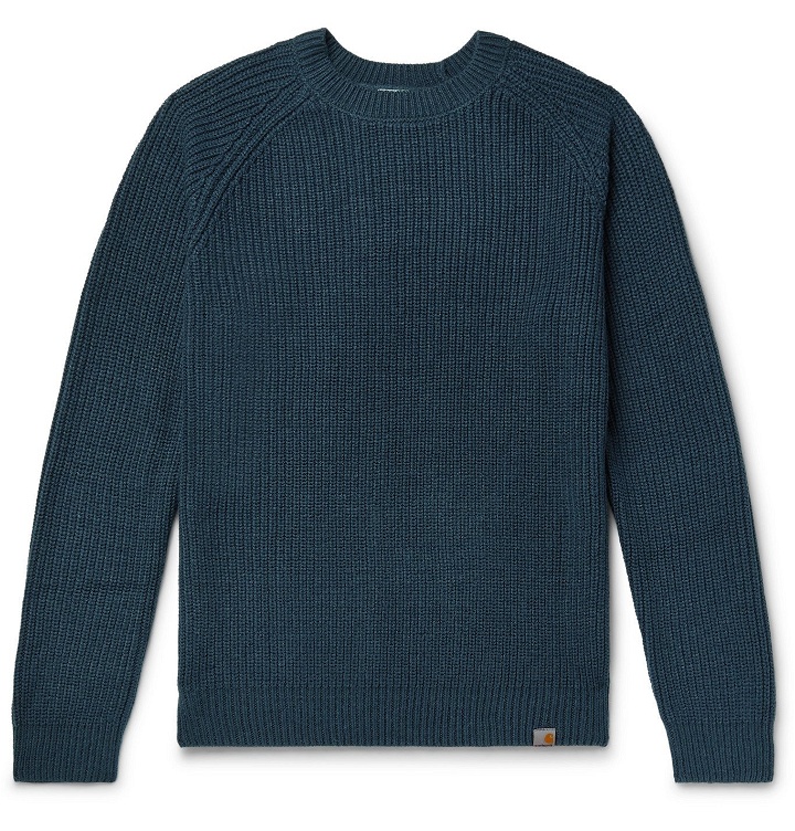 Photo: CARHARTT WIP - Forth Ribbed-Knit Sweater - Blue