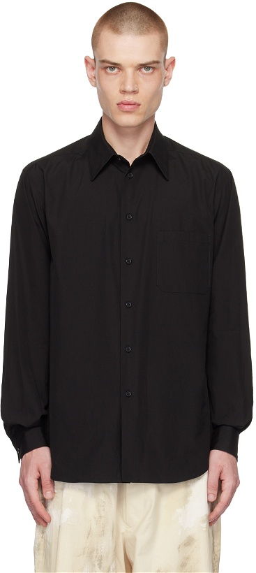 Photo: Yohji Yamamoto Black Suit Broad Shirt