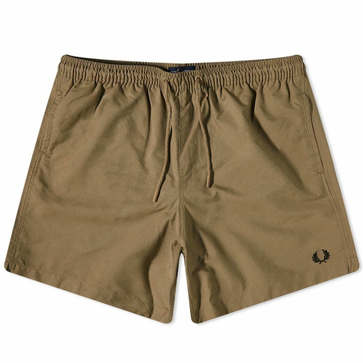 Photo: Fred Perry Men's Classic Swimshort in Uniform Green