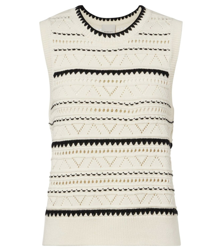 Photo: Varley Athena pointelle cotton sweater vest