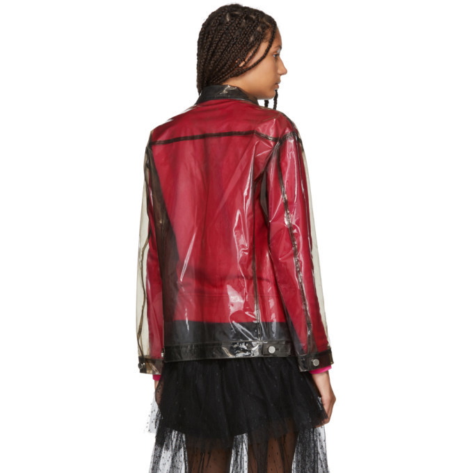 Valentino Patent Leather Jacket in Red