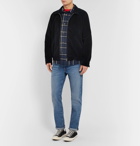 A.P.C. - Felix Checked Cotton and Linen-Blend Shirt - Men - Navy