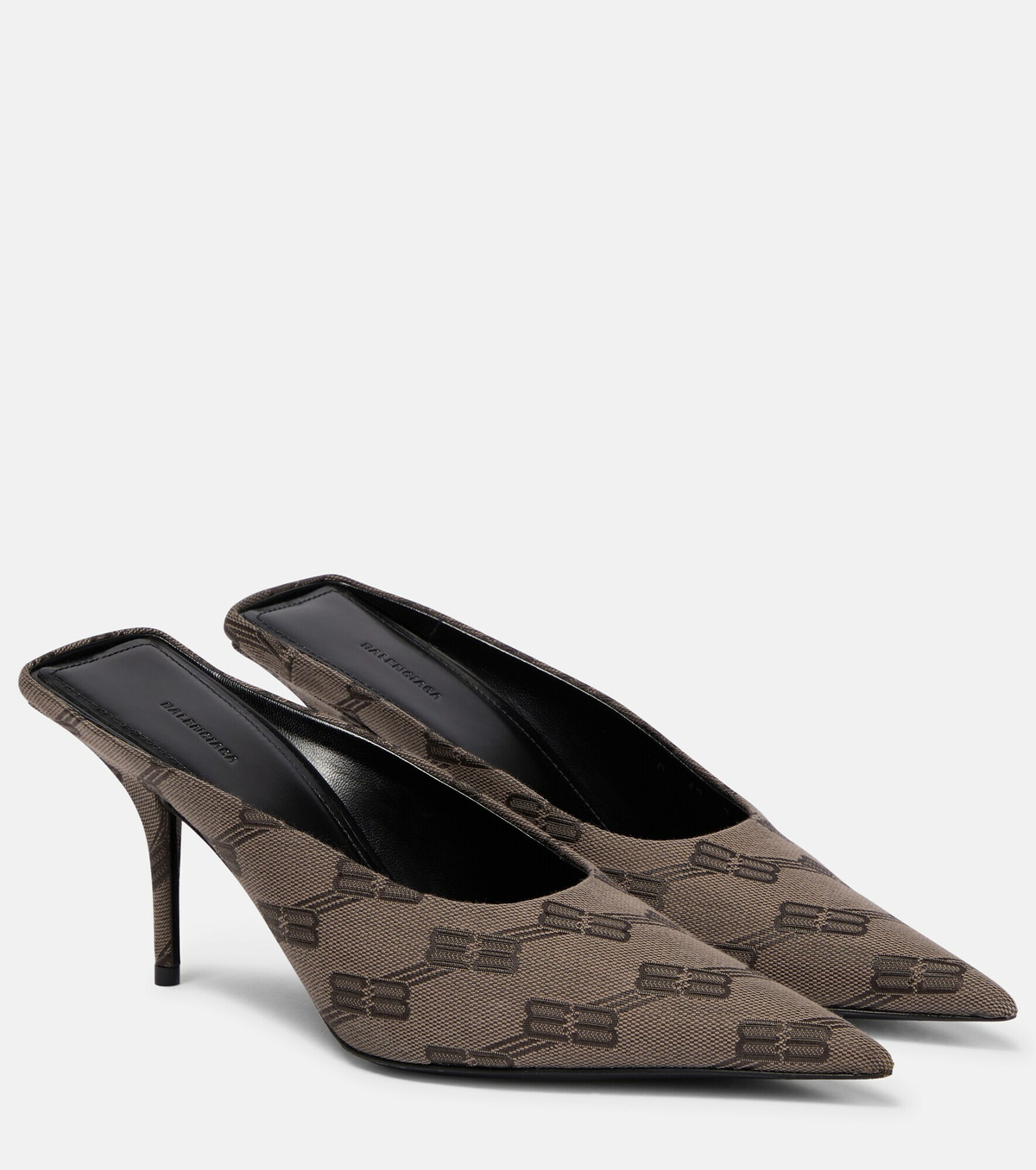 【BALENCIAGA】BB プラーク エンボス ミュール Balenciaga - BB logo jacquard mules Balenciaga