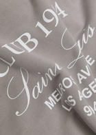 Club 1984 Melrose Hooded Cotton Sweatshirt Grey