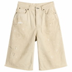Acne Studios Men's Judda Trafalgar Denim Shorts in White