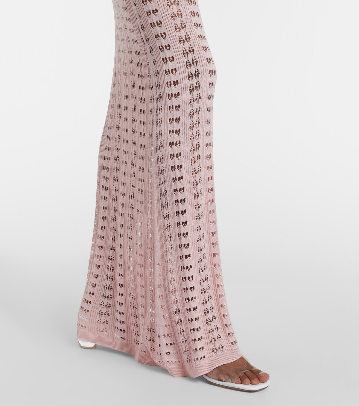Aya Muse Draped pointelle maxi skirt
