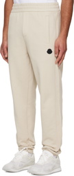 Moncler Off-White Cotton Sweatpants