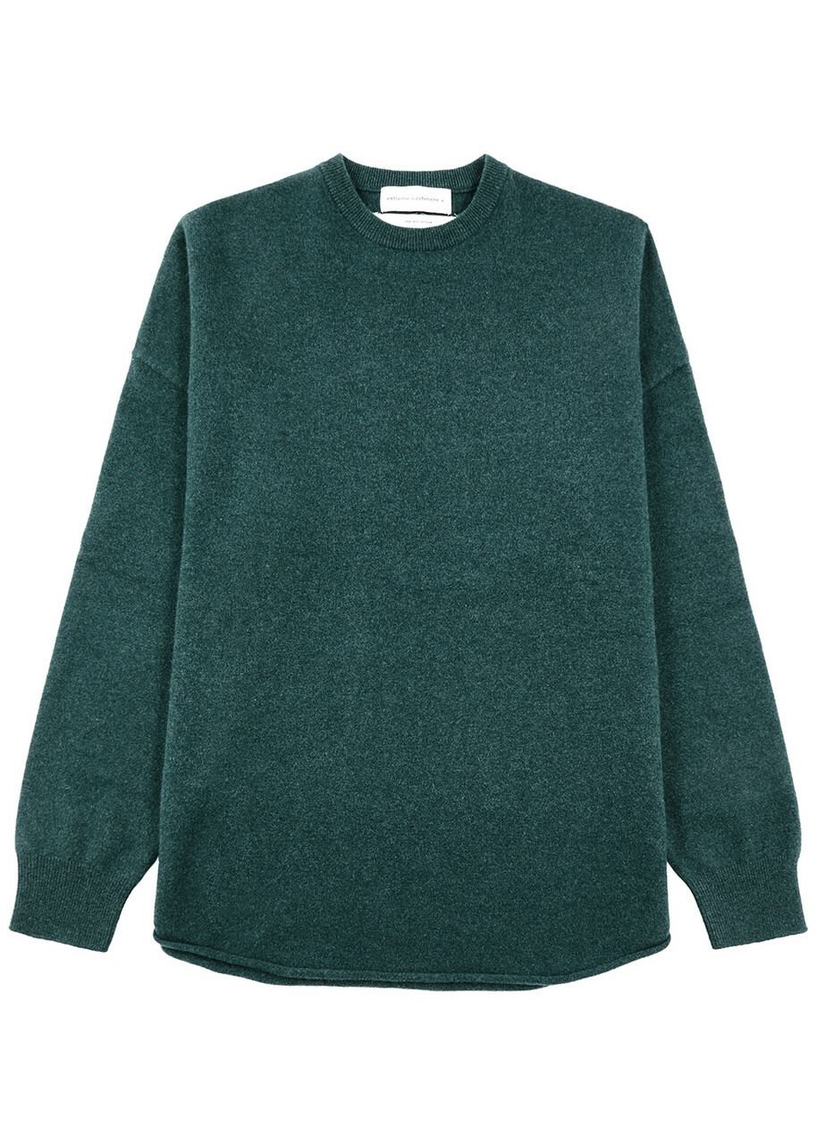 Extreme Cashmere N°53 Crew Hop Cashmere-blend Jumper - Green - One Size
