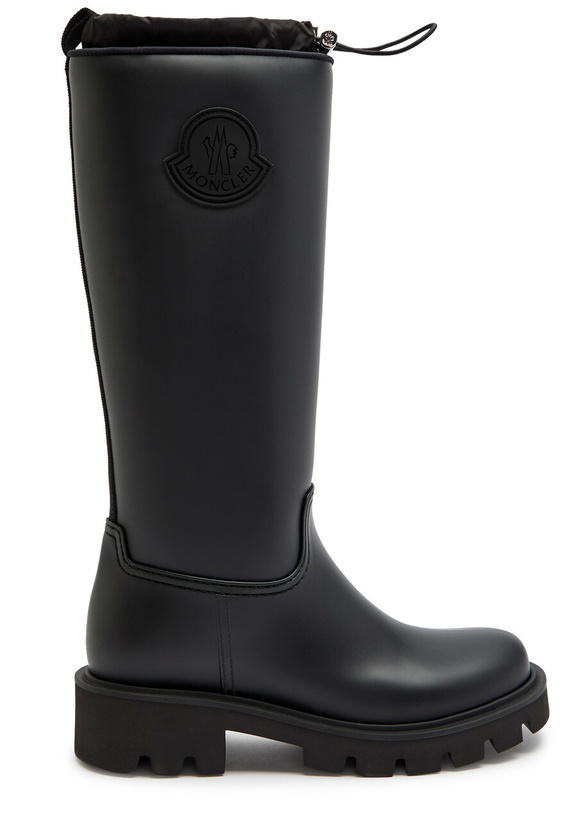 Photo: Moncler Kickstream Rubber Wellington Boots Black