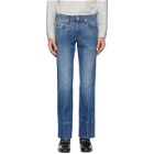 Gucci Blue Denim High-Waisted Bootcut Jeans
