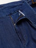 RUBINACCI - Manny Pleated Cotton Shorts - Blue