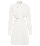 Victoria Beckham - Cotton cutout shirt minidress