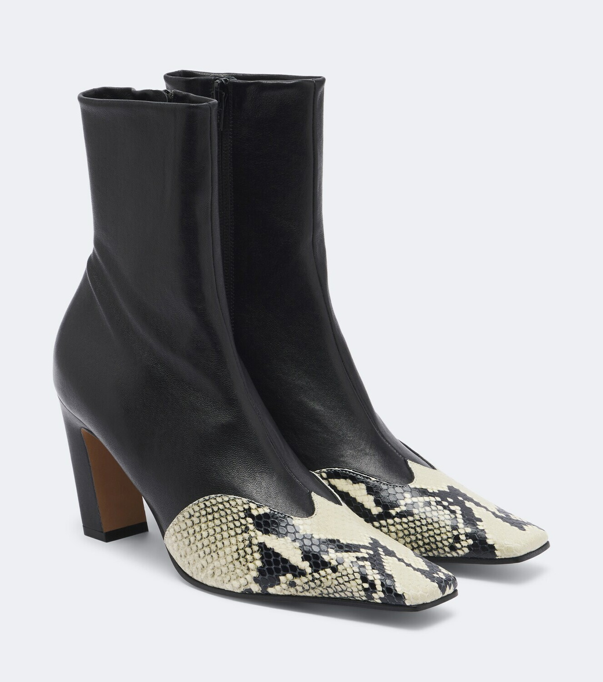Khaite Nevada leather ankle boots