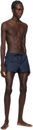 Versace Underwear Navy Cartouche Swim Shorts