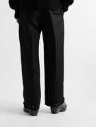 BOTTEGA VENETA - Wide-Leg Cotton-Twill Trousers - Black