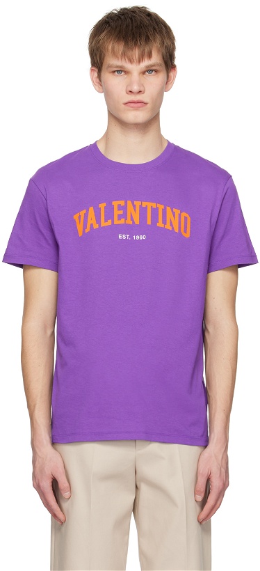 Photo: Valentino Purple Print T-Shirt