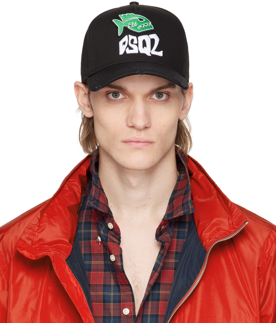 Dsquared2 Black DSQ2 Fluo Cap Dsquared2