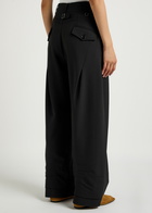 High Madrigaz Wide-leg Woven Trousers Black