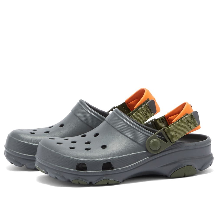 Photo: Crocs Classic All Terrain Clog in Slate Grey/Multi