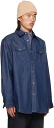 Acne Studios Blue Button-Up Denim Shirt