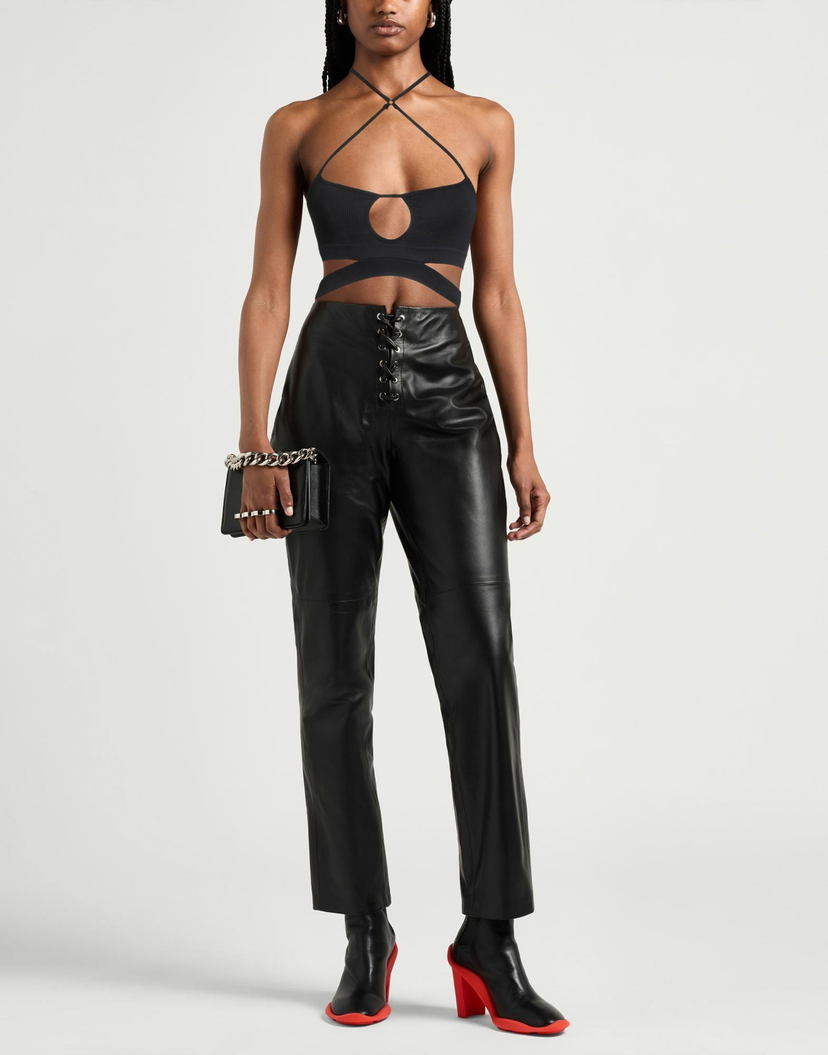 Andreādamo Womens Top in Black