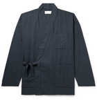 Universal Works - Kyoto Pinstriped Cotton Jacket - Blue