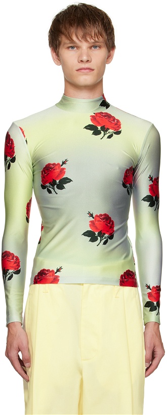 Photo: Meryll Rogge Green Roses Long Sleeve T-Shirt