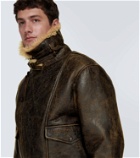 Acne Studios Shearling-lined leather jacket
