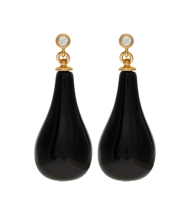 Photo: Toteme Onyx gold-plated drop earrings