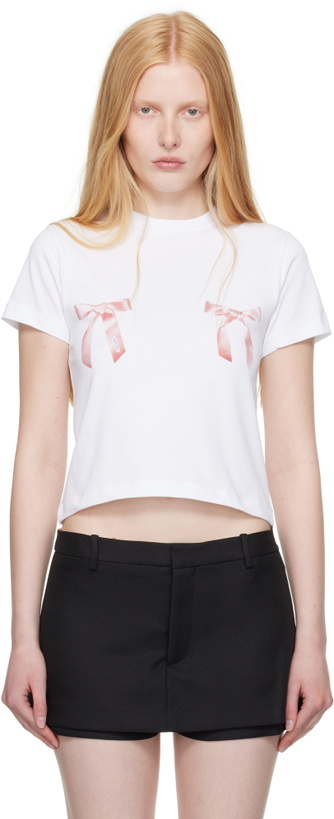 Photo: Sandy Liang White Bow Ame T-Shirt