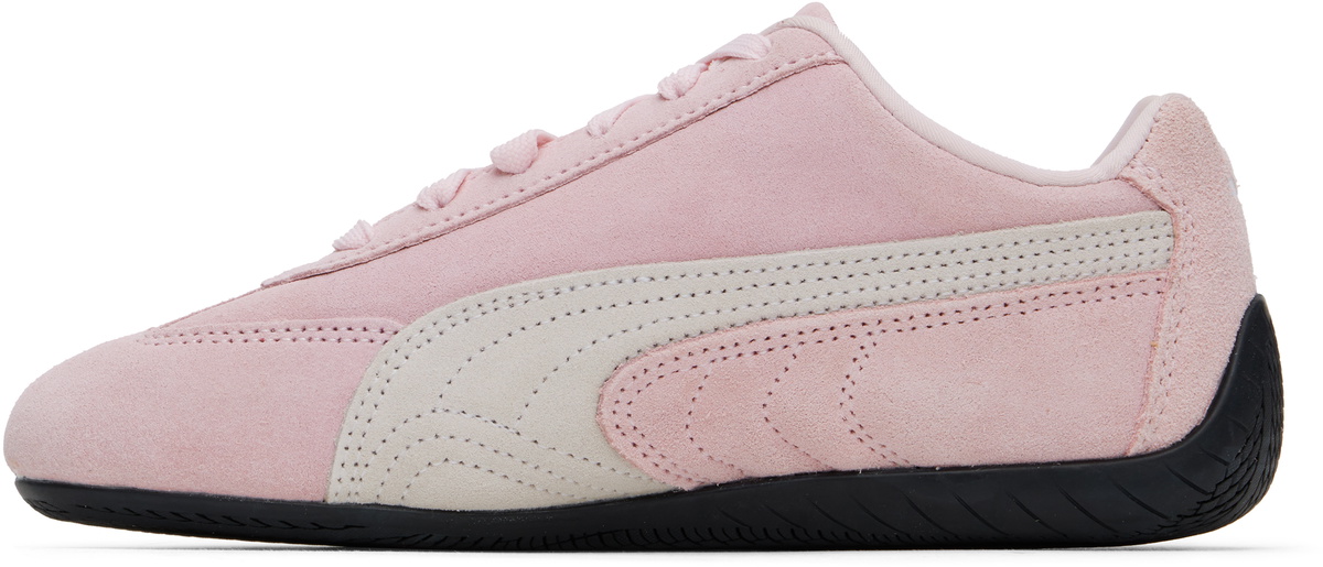 PUMA Pink & White Speedcat OG Sneakers Puma PUMA Pink & White Speedcat OG Sneakers Puma