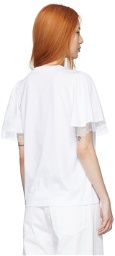 RED Valentino White Cotton T-Shirt