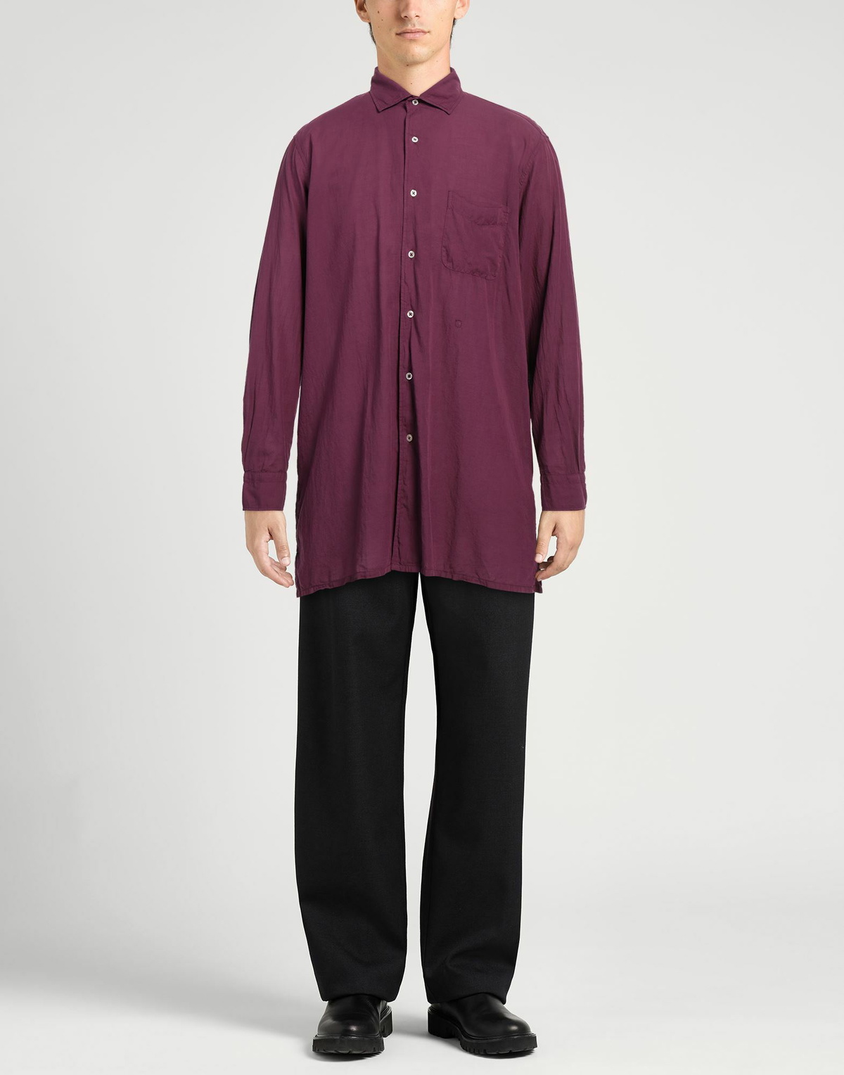 Massimo Alba Mens Shirt Plum