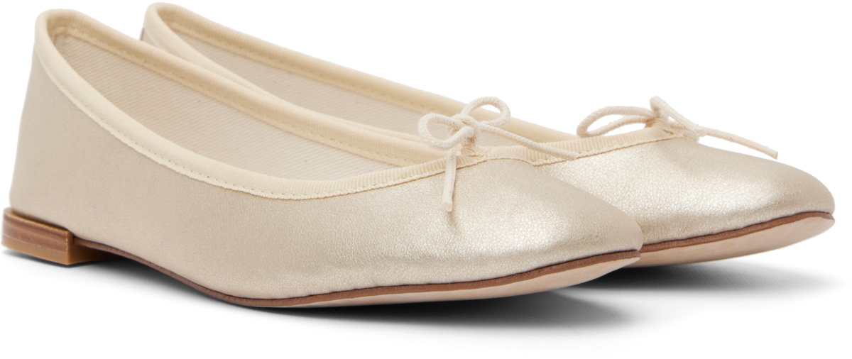 Repetto Gold Cendrillon Ballerina Flats
