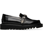 Toga Virilis Black Leather Loafers