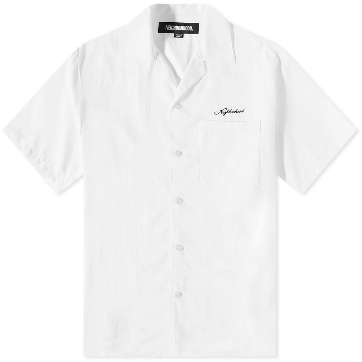 Photo: Neighborhood Men's Signature Hawaiian Shirt in White